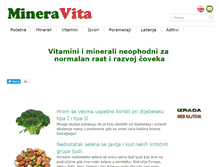 Tablet Screenshot of mineravita.com